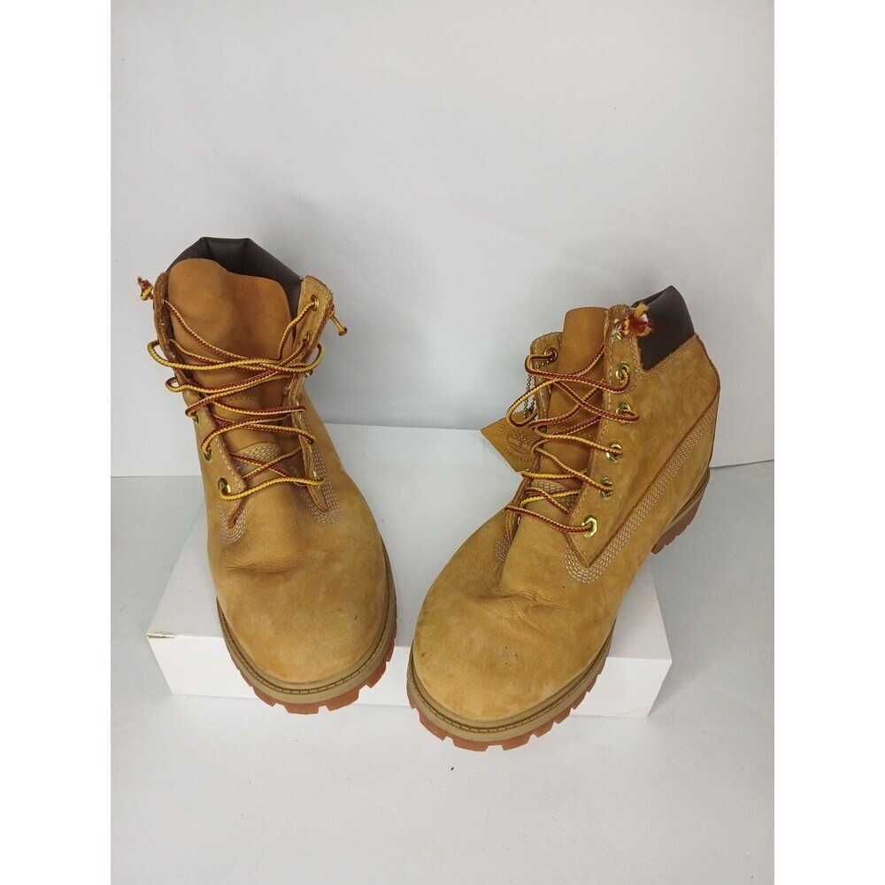 Timberland 6 Inch PremiumWheatNubuck Boots Women's Size 5.5 WaterproofWorkHiking - Picture 5 of 6